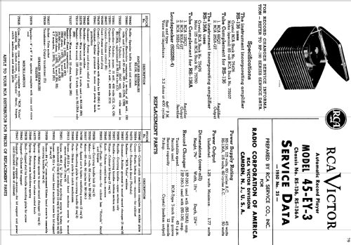 Victrola 45-EY-3 Ch= RS-136; RCA RCA Victor Co. (ID = 1387488) Enrég.-R