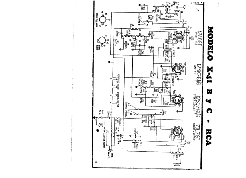 X-41 B / C; RCA, Corporacion de (ID = 1966711) Radio