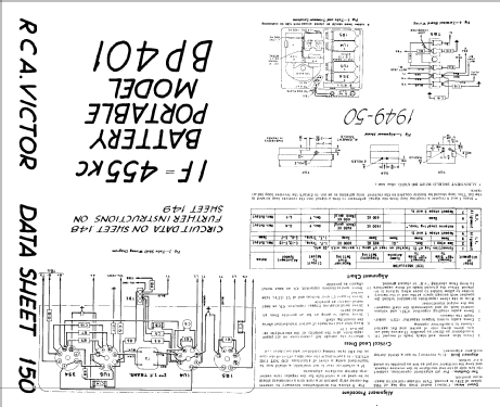 BP401 ; RCA Victor (ID = 833016) Radio