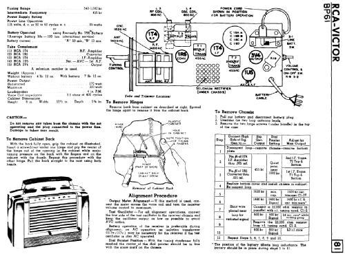 BP61 ; RCA Victor (ID = 2143114) Radio