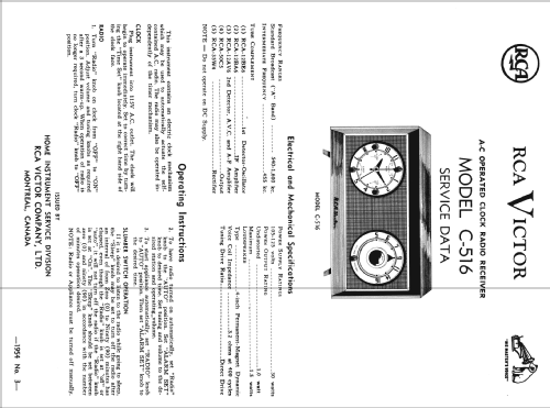 C516 ; RCA Victor (ID = 956309) Radio