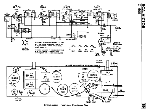 C-609 ; RCA Victor (ID = 2384275) Radio