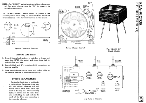 HF-190 ; RCA Victor (ID = 2305057) R-Player