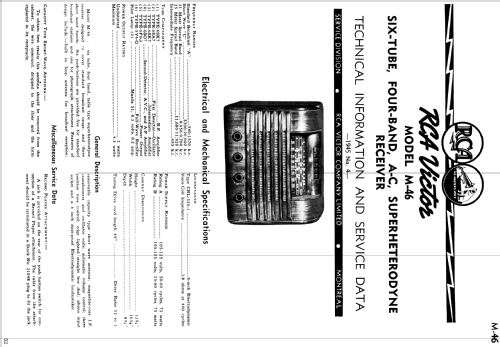 M46 ; RCA Victor (ID = 1486873) Radio