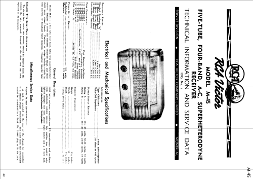 M-45; RCA Victor (ID = 1486850) Radio