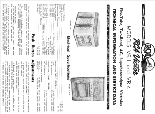 VR4 ; RCA Victor (ID = 593757) Radio