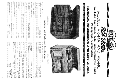 VR-44A; RCA Victor (ID = 2235328) Radio