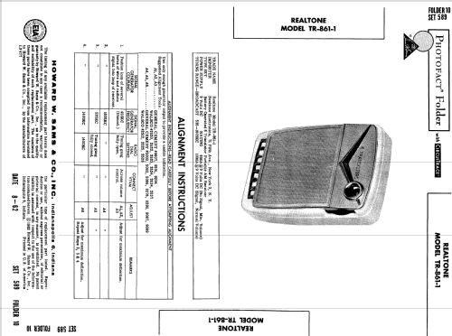 6 Transistors 'Constellation' TR-8611 ; Realtone Electronics (ID = 534207) Radio