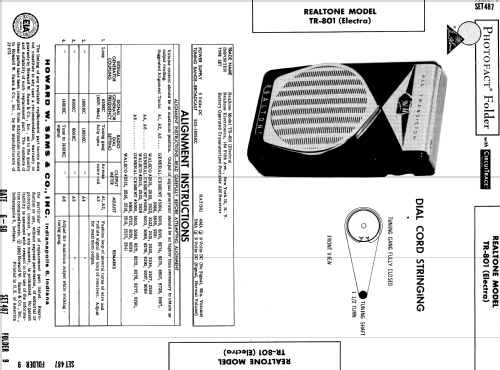 Six Transistors 'Electra' TR-801; Realtone Electronics (ID = 560031) Radio