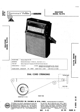 Nine Transistor 'Voyager' TR-970; Realtone Electronics (ID = 2802698) Radio