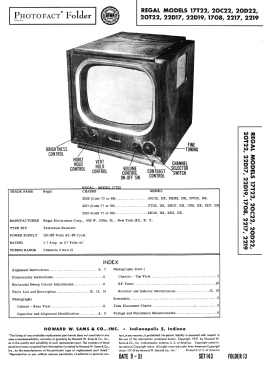 1708 Ch= 2217 ; Regal; New York NY (ID = 2952649) Television