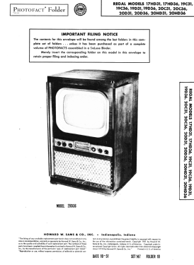19C31; Regal; New York NY (ID = 2961974) Television
