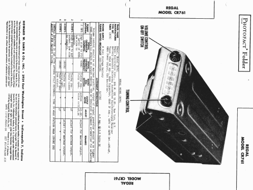 CR-761 ; Regal; New York NY (ID = 1429213) Car Radio