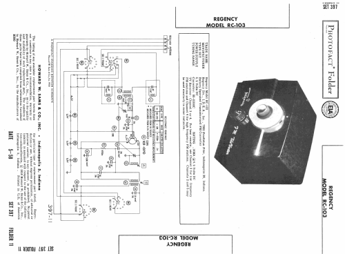 FM TeleVerter RC-103; Regency brand of I.D (ID = 2595652) Adattatore