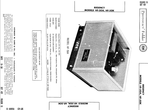 HF-50A ; Regency brand of I.D (ID = 756799) Ampl/Mixer