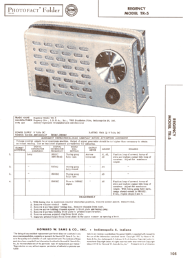 TR-5 ; Regency brand of I.D (ID = 2776520) Radio