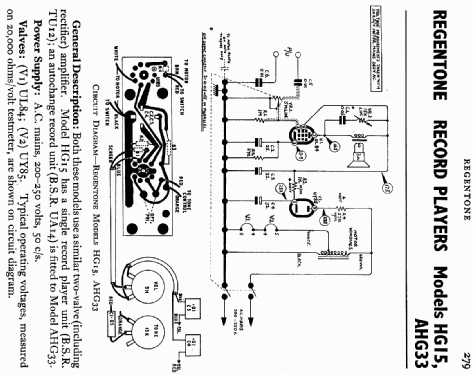 AHG33; Regentone Products / (ID = 727907) Sonido-V