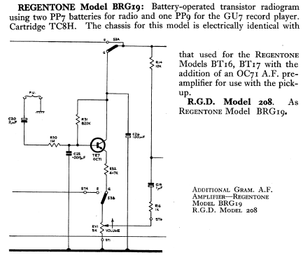 BRG19; Regentone Brand (ID = 771263) Radio