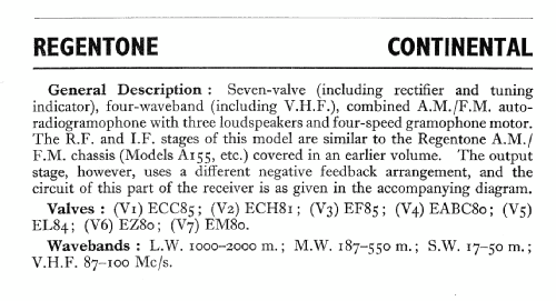 Continental ; Regentone Products / (ID = 558624) Radio
