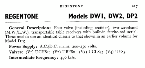 DP2; Regentone Products / (ID = 563693) Radio