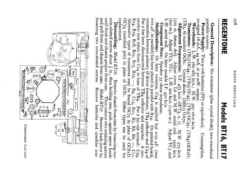 Transistor BT-16; Regentone Products / (ID = 646919) Radio