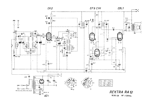Rektra RA12; Rektra, Radioelektra (ID = 44042) Radio