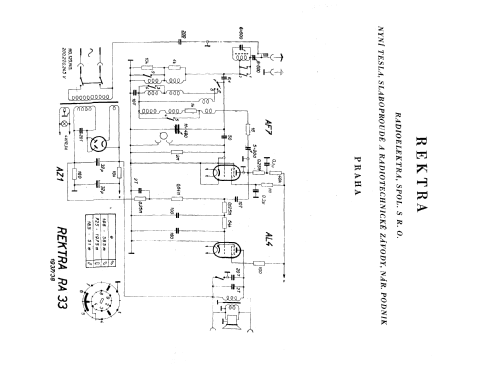 Rektra RA33; Rektra, Radioelektra (ID = 44043) Radio