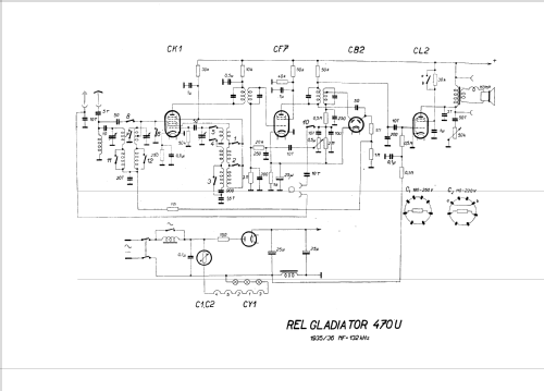 Rel Gladiator 470U; REL, Electrum; Brno (ID = 47008) Radio