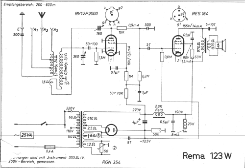 123W; REMA, Fabrik für (ID = 257197) Radio