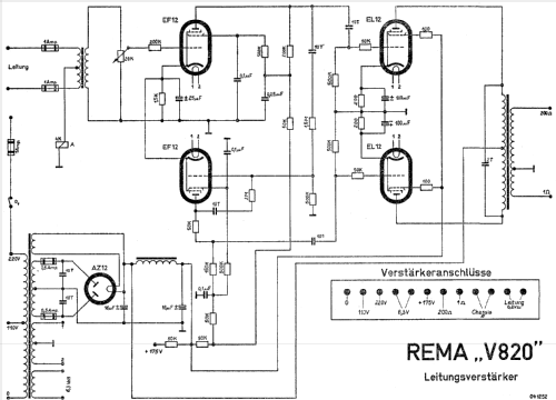 Leitungsverstärker V820; REMA, Fabrik für (ID = 1935148) Ampl/Mixer