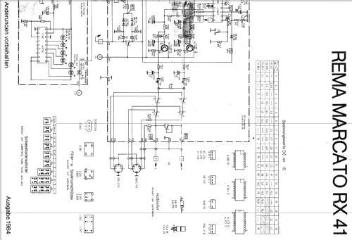 Marcato RX41; REMA, Fabrik für (ID = 71400) Radio