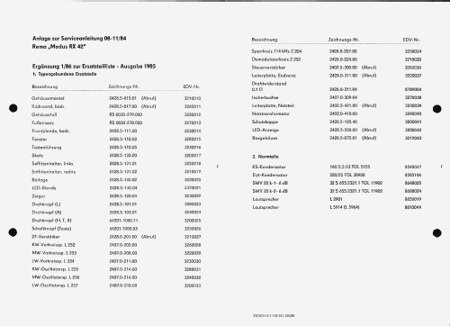 Modus RX42; REMA, Fabrik für (ID = 2100750) Radio