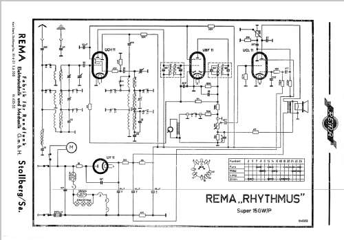 Rhythmus 15GW/P; REMA, Fabrik für (ID = 2283413) Radio