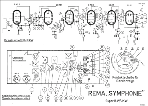 Symphonie 16W/UKW; REMA, Fabrik für (ID = 602222) Radio