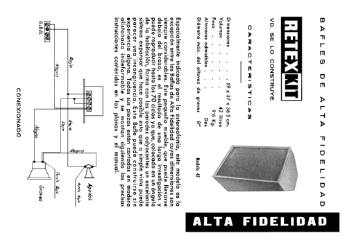 Bafle de Alta Fidelidad 42; Retex S.A.; (ID = 1537458) Speaker-P