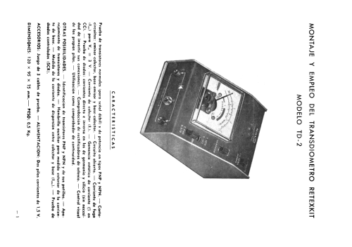 Transdiometro TD-2; Retex S.A.; (ID = 1535408) Ausrüstung