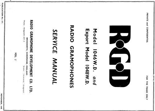 1046WD; RGD Brand, Radio (ID = 965519) Radio