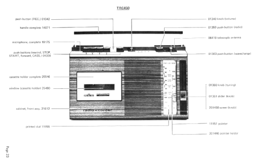 Radio Corder TRC450; RGD Brand, Radio (ID = 1581941) Radio