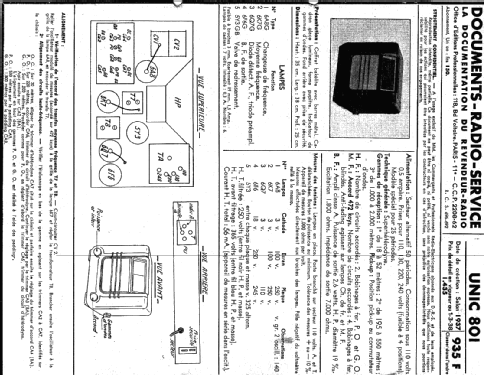 801; Unic-Radio - voir (ID = 234490) Radio