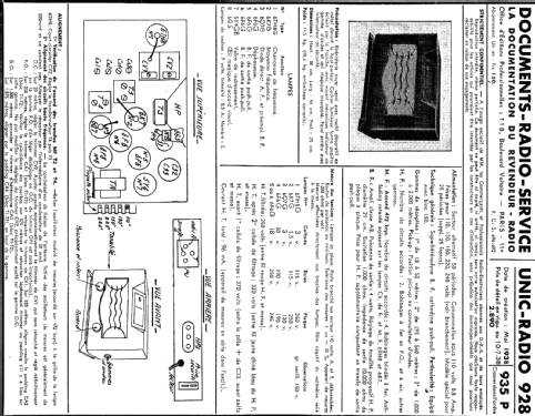 928; Unic-Radio - voir (ID = 233072) Radio