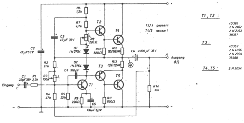 Endverstärker-Baugruppe - 20/15 Watt BG 15D; RIM bzw. Radio-RIM; (ID = 1705259) Ampl/Mixer