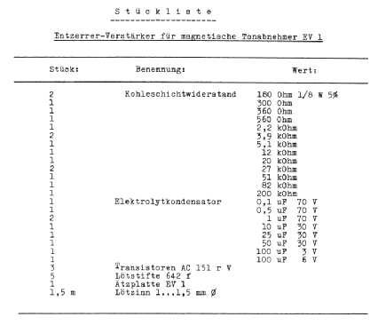Entzerrer-Baustein EV1; RIM bzw. Radio-RIM; (ID = 1724926) mod-past25