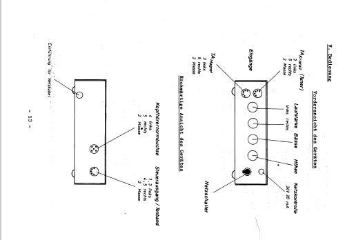 Kopfhörer-Verstärker RSK1U; RIM bzw. Radio-RIM; (ID = 1387718) Ampl/Mixer