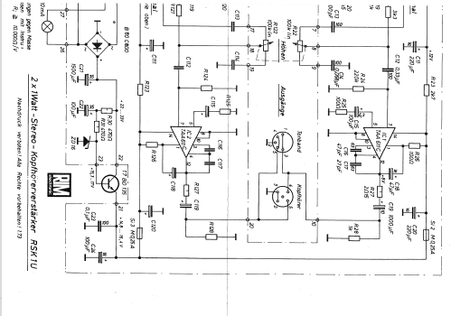 Kopfhörer-Verstärker RSK1U; RIM bzw. Radio-RIM; (ID = 1387729) Ampl/Mixer