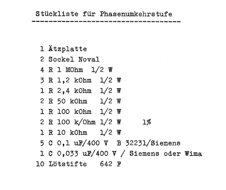 Phasenumkehrstufe ; RIM bzw. Radio-RIM; (ID = 1723764) Kit