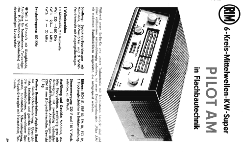 Pilot AM; RIM bzw. Radio-RIM; (ID = 2407820) Radio