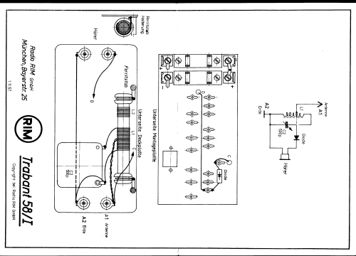 Trabant 58; RIM bzw. Radio-RIM; (ID = 207728) Diversos