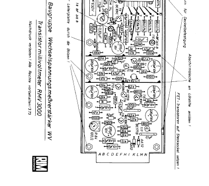 Universal-Voltmeter RMV3000; RIM bzw. Radio-RIM; (ID = 999209) Equipment