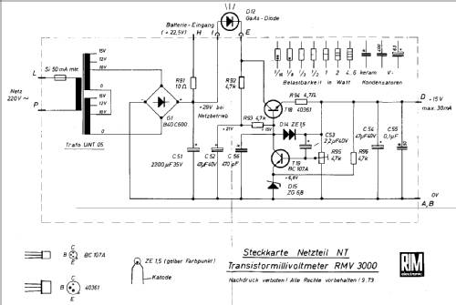 Universal-Voltmeter RMV3000; RIM bzw. Radio-RIM; (ID = 999210) Equipment