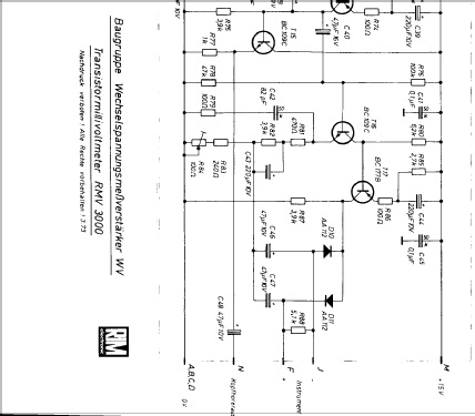 Universal-Voltmeter RMV3000; RIM bzw. Radio-RIM; (ID = 999215) Equipment